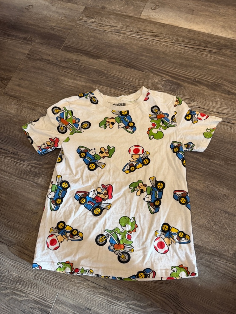 Super Mario Short Sleeve Tee - White - Kids